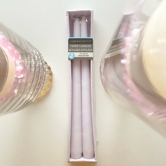 Candle Set- New Handmade Home Decor comes with New Candles + Holders - Picture 7 of 9